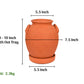 Terracotta Jar Model Planter with Bottom Tray   7.5 inch