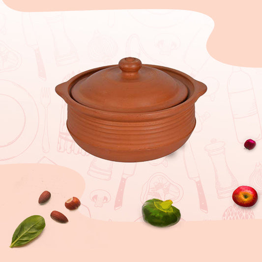 Earthen Clay Cooking Bowl - 1500 ml