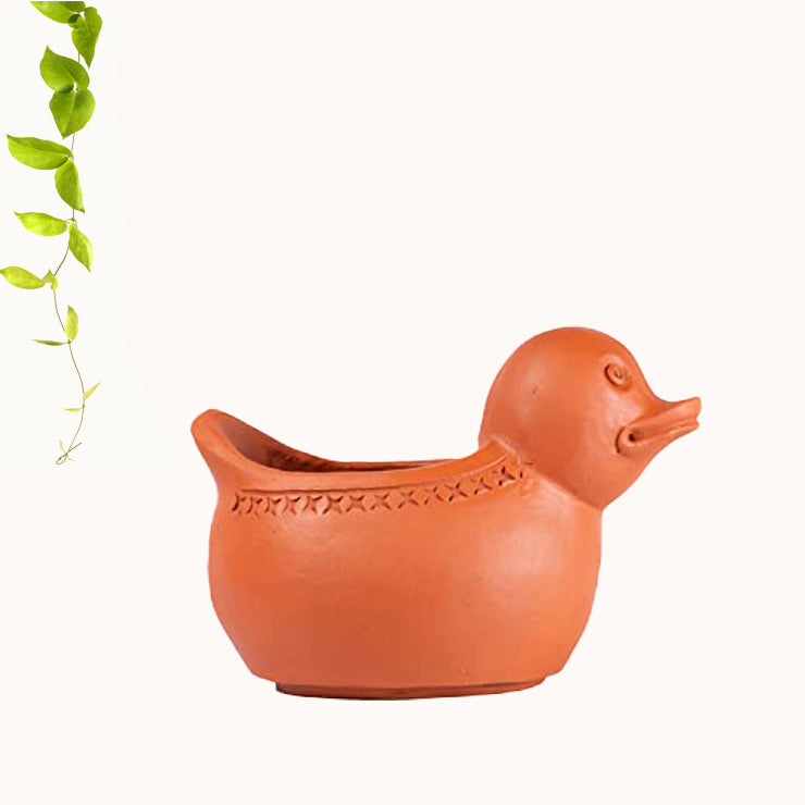 Terracotta Duck Shape Planter Indoor / Outdoor