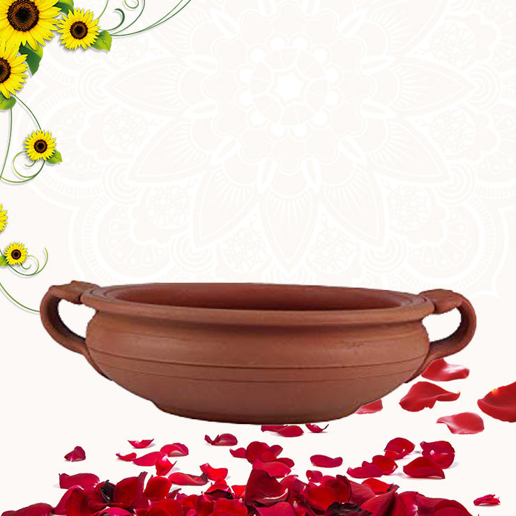 Terracotta Decorative FlowerUrli Bowl-8 inch