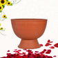 Terracotta Floral Decorative Flower Pot, Urli (Brown)
